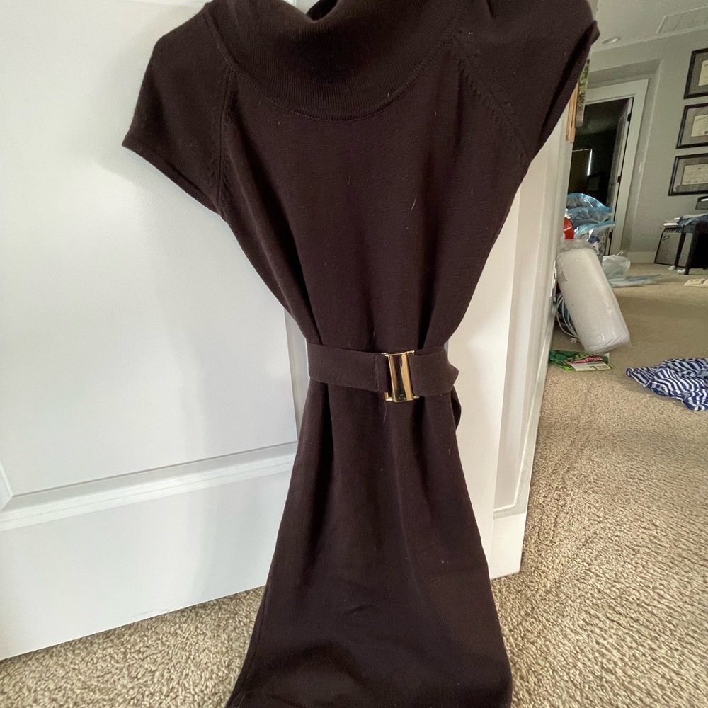 Blown sweater dress